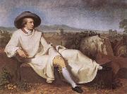 TISCHBEIN, Johann Heinrich Wilhelm Goethe in the Roman Campagna china oil painting reproduction